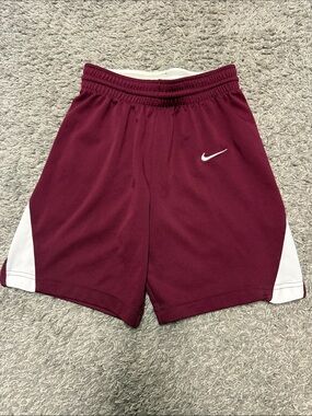 EUC Youth Nike Basketball Shorts, Size YMD, Maroon/White